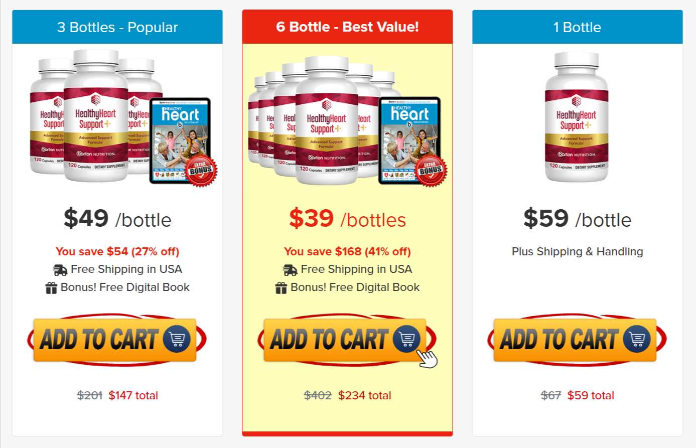 Healthy Heart Support Plus Pricing